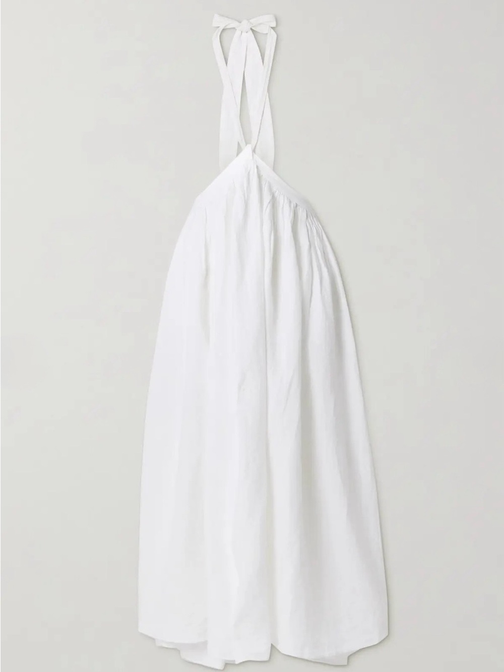 Mara Hoffman Graziella White Dress Skirt Convertible Linen A-Line Size Small